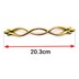 تصویر دستگیره کابینت دو پیچ فلزی گوهران مدل گیسو طلایی طول 20.3 سانتی‌متر