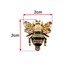 تصویر مارک فلزی کیف طلایی و مشکی مدل زنبور طول 2 سانتی‌متر بسته 4 عددی