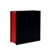 تصویر جعبه کادویی قرمز مشکی کتابی طول 20 سانتی‌متر