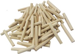 میخ چوبی بدون شیار صنوبر قطر 6 میلی‌متر بسته 100 عددی