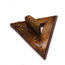 جاکلیدی چوبی مثلثی 20 سانتی‌متر