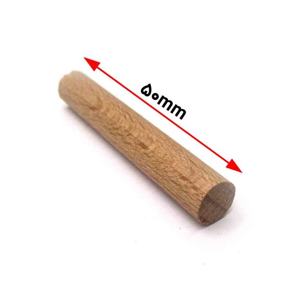 میخ چوبی بدون شیار راش طول 50 میلی‌متر 