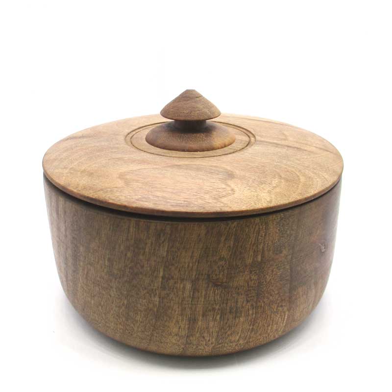 شکلات خوری چوبی درب دار قطر 16 سانتی‌متر