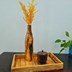 تصویر گلدان چوبی رزینی ارتفاع 34 سانتی‌متر