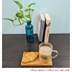 تصویر زیر لیوانی چوبی سرو قهوه و چای مدل RR2010 