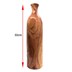 تصویر گلدان چوبی خمره ای دکوری ارتفاع 36 سانتی‌متر