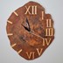 ساعت دیواری چوبی اعداد رومی قطر 32 سانتی‌متر, تصویر 3
