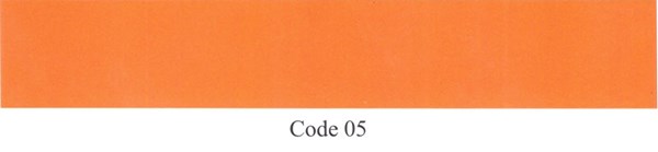 تصویر نوار پی وی سی ماوی پرتقالی براق - کد 05