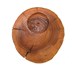 تخته سرو قهوه چوبی طرح روستیک قطر 16 سانتی‌متر