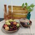 کاسه میوه خوری چوبی قطر 24 سانتی‌متر