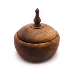 شکلات خوری چوبی درب دار قطر 14 سانتی‌متر