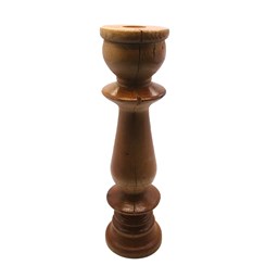 شمعدان چوبی طرح سنتی ارتفاع 23 سانتی‌متر