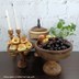 میوه و آجیل خوری پایه دار چوب گردو قطر 24 سانتی‌متر, تصویر 4