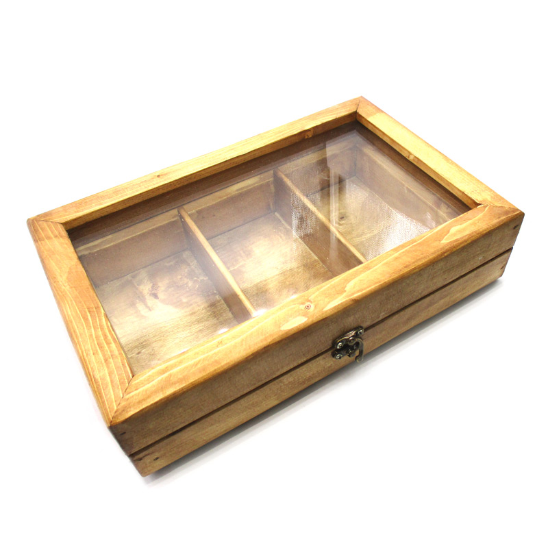 جعبه تی بگ و پذیرایی چوبی 30 در 19 سانتی‌متر