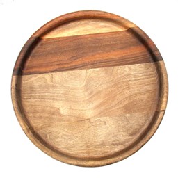 سینی چوبی دایره ای قطر 30 سانتی‌متر