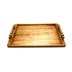 سینی چوبی دسته طلایی 36 در 23 سانتی‌متر, تصویر 1