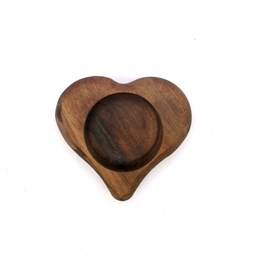 جا وارمری چوبی طرح قلب طول 6.5 سانتی‌متر