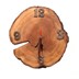 ساعت دیواری چوبی طرح روستیک قطر 26 سانتی‌متر, تصویر 1
