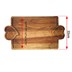 تصویر سینی چوبی طرح قلب طول 41 سانتی‌متر