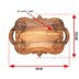 تصویر سینی چوبی دکوری طرح دار طول 38 سانتی‌متر