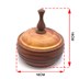 تصویر شکلات خوری و آجیل خوری چوبی درب دار قطر 16 سانتی‌متر