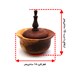 تصویر قندان و شکلات خوری چوبی قطر 14 سانتی‌متر