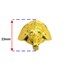 تصویر پایه آنتیک پلاستیکی طرح فیل طلایی ارتفاع 23 میلی‌متر بسته 2 عددی
