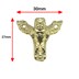 تصویر پایه آنتیک فلزی طرح فرشته طلایی ارتفاع 27 میلی‌متر بسته 4 عددی