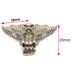 تصویر پایه آنتیک فلزی طرح پروانه نقره‌ای دو منظوره ارتفاع 20 میلی‌متر بسته 4 عددی