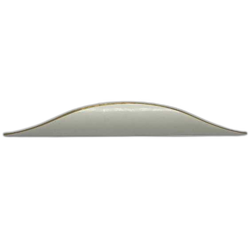 دستگیره کابینت دو پیچ سفید طلایی طول 23 سانتی‌متر