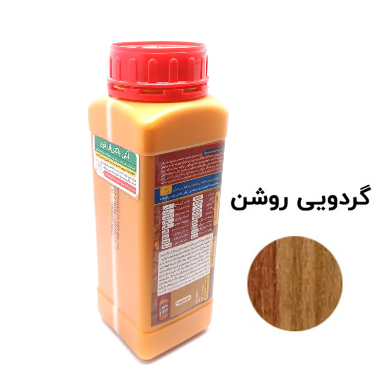 رنگ چوب فینیشینگ گردویی روشن مخصوص نمای بیرونی ویناتو حجم 1 لیتر کد 392