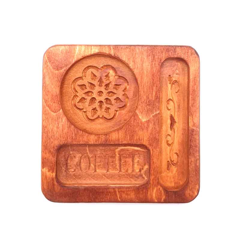 سینی سرو قهوه مربع طرح کافی