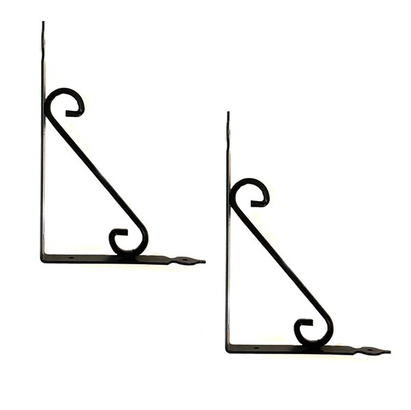 گونیا طبقه فلزی فرفورژه مشکی 22 در 30 سانتی‌متر 