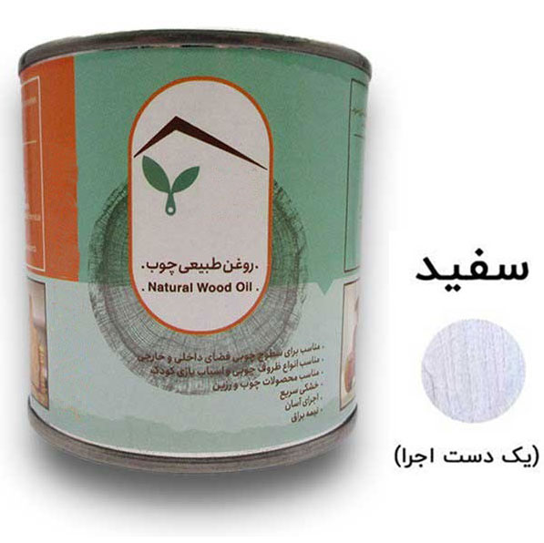 روغن طبیعی چوب سفید نوبن کد TR124 حجم 1 لیتر