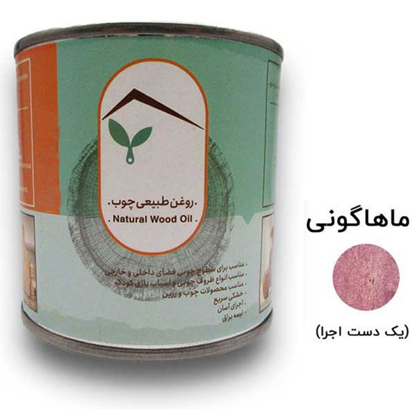 روغن طبیعی چوب ماهاگونی نوبن کد MS1094 حجم 1 لیتر
