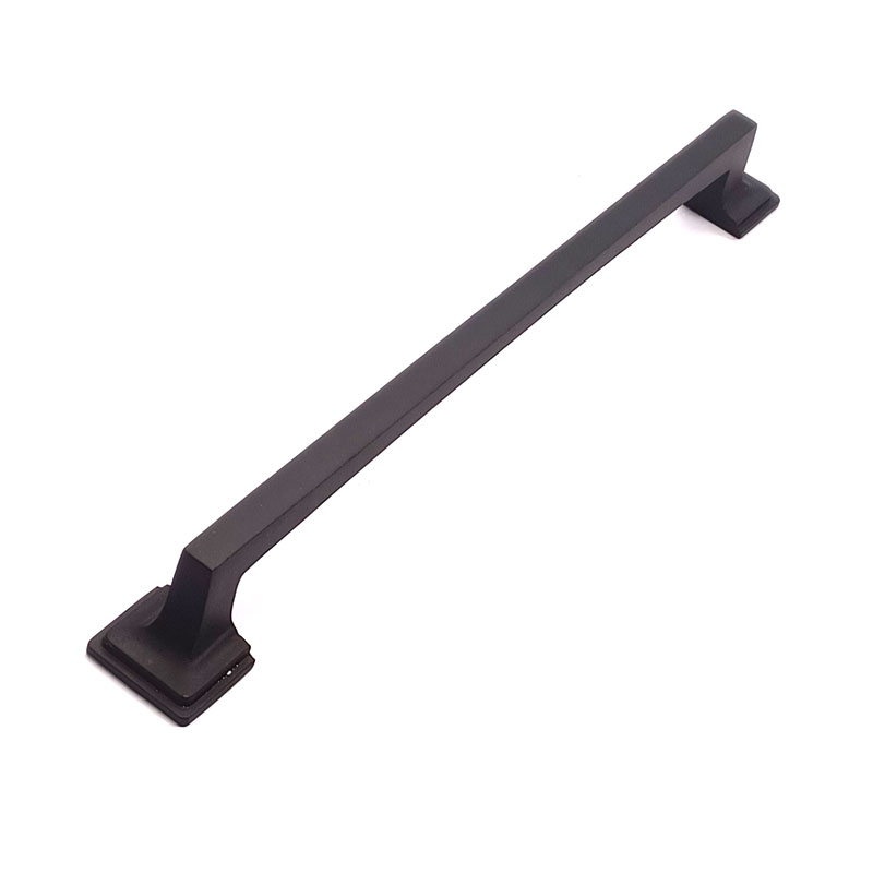 دستگیره کابینت آلومینیومی مدل G430 مشکی طول 19 سانتی‌متر