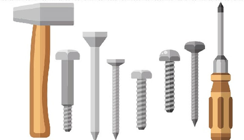 انواع پیچ و میخ